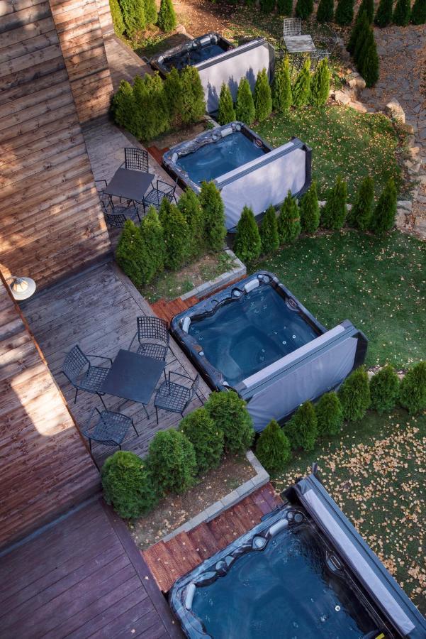 Pinus Villas Lodge With Private Jacuzzi & Phyto-Sauna Retreat Zheleznitsa Exteriör bild